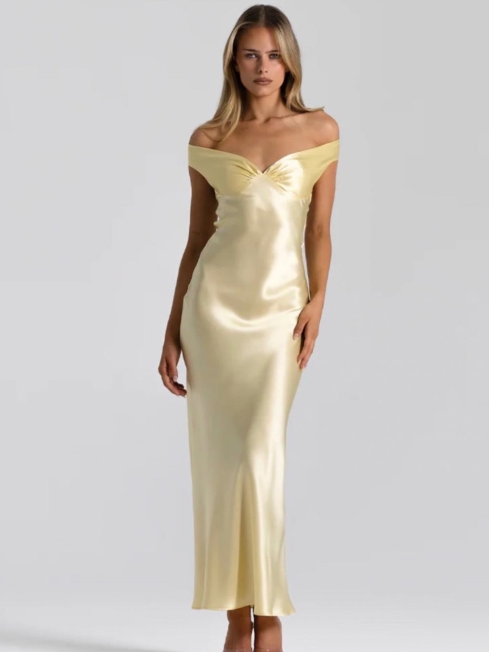 Natalie Rolt Satin Dress